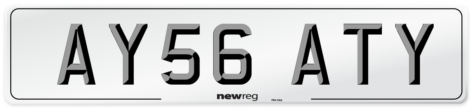 AY56 ATY Number Plate from New Reg